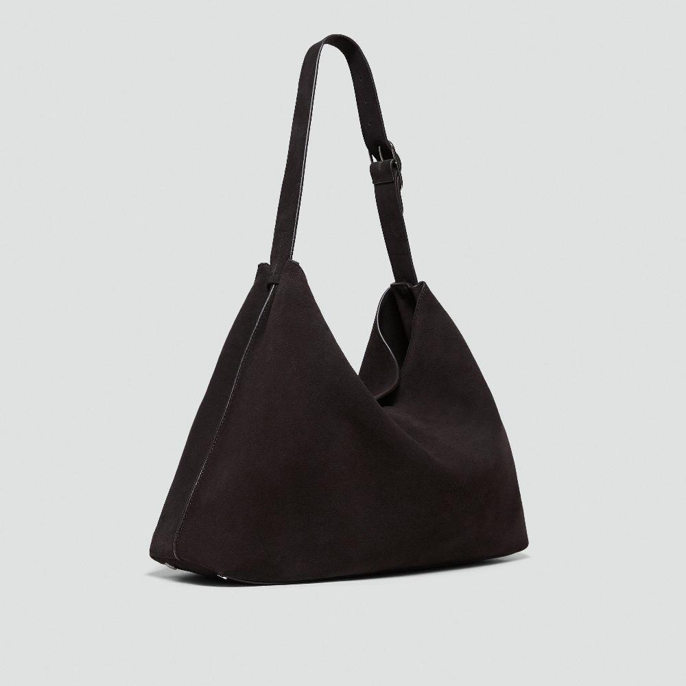 J Brand Hobo Bag In Suede Hickory