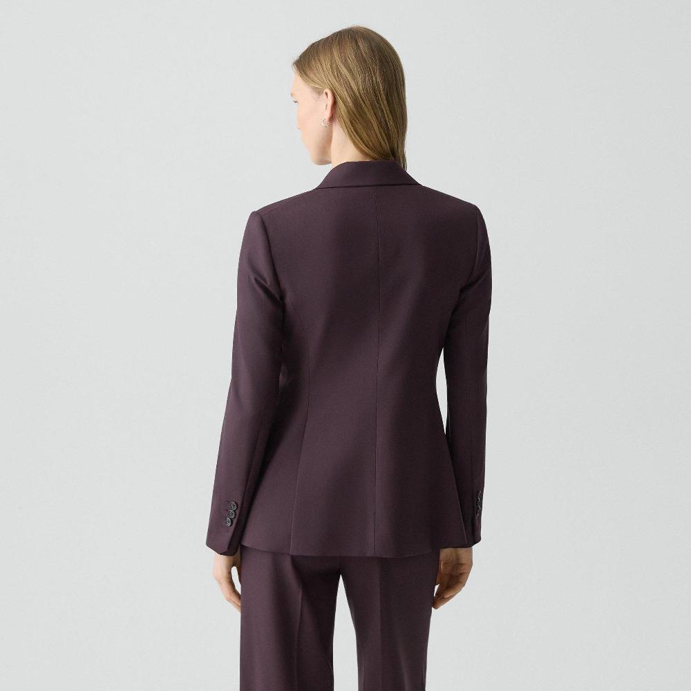 J Brand Lynnia Blazer In Good Wool Dark Iris