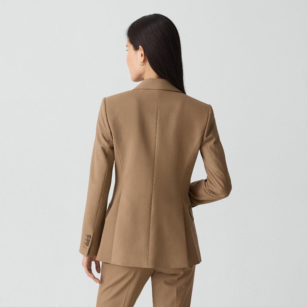 J Brand Lynnia Blazer In Good Wool Truffle
