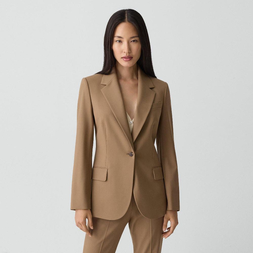 j brand Lynnia Blazer in Good Wool truffle