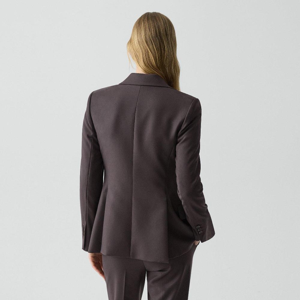 J Brand Lynnia Blazer In Sleek Flannel Cacao