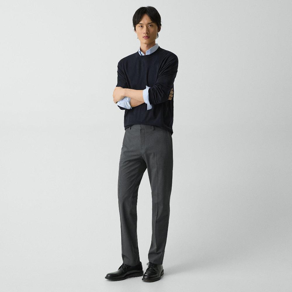 J Brand Mayer Pant In Stretch Wool Medium Charcoal