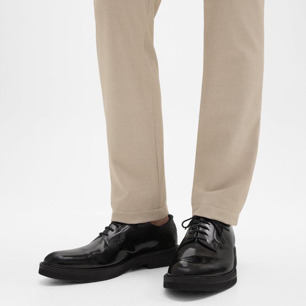 J Brand Oxford Shoe In Leather Black