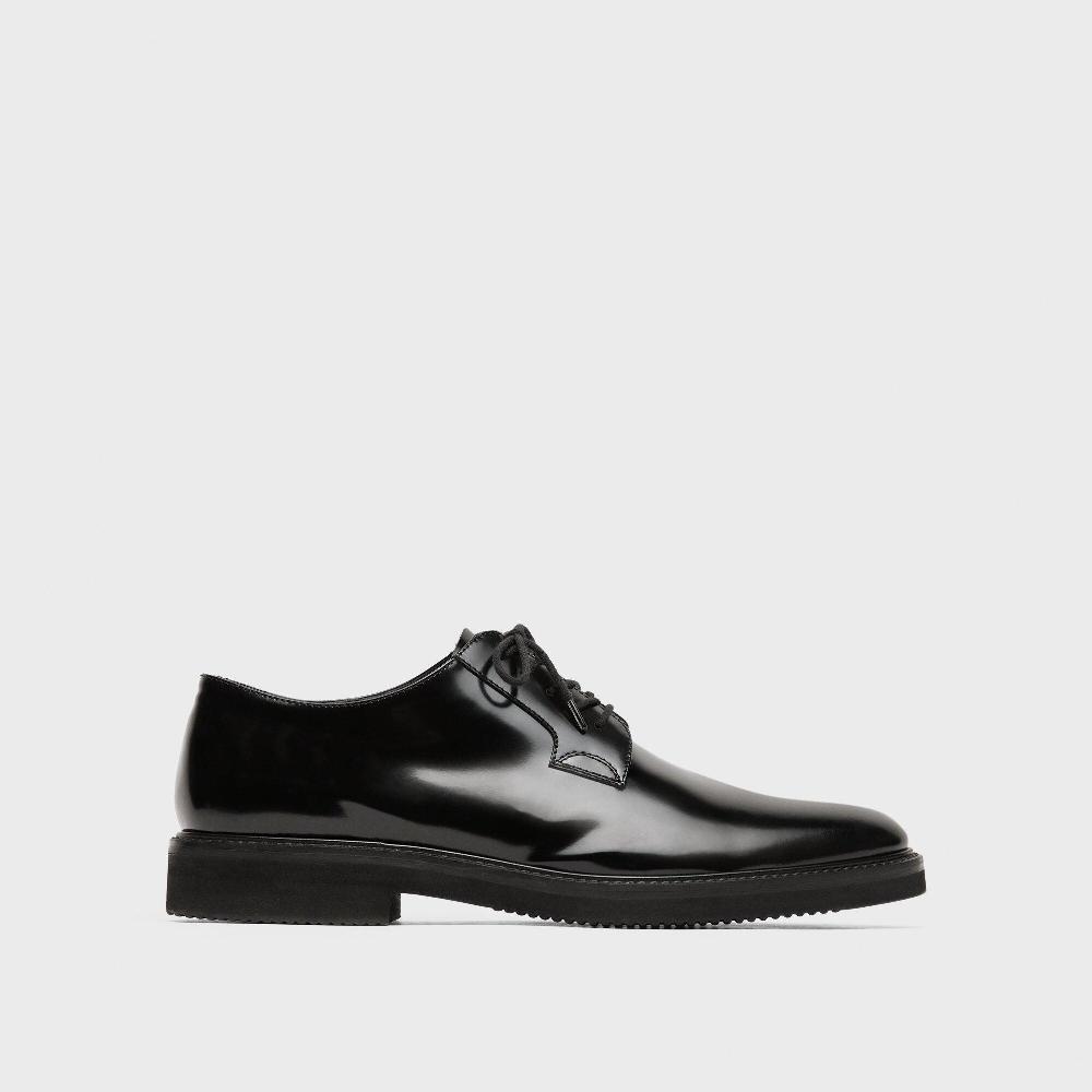 j brand Oxford Shoe in Leather black