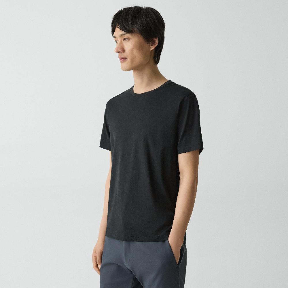 J Brand Precise Tee In Cotton Jersey Black