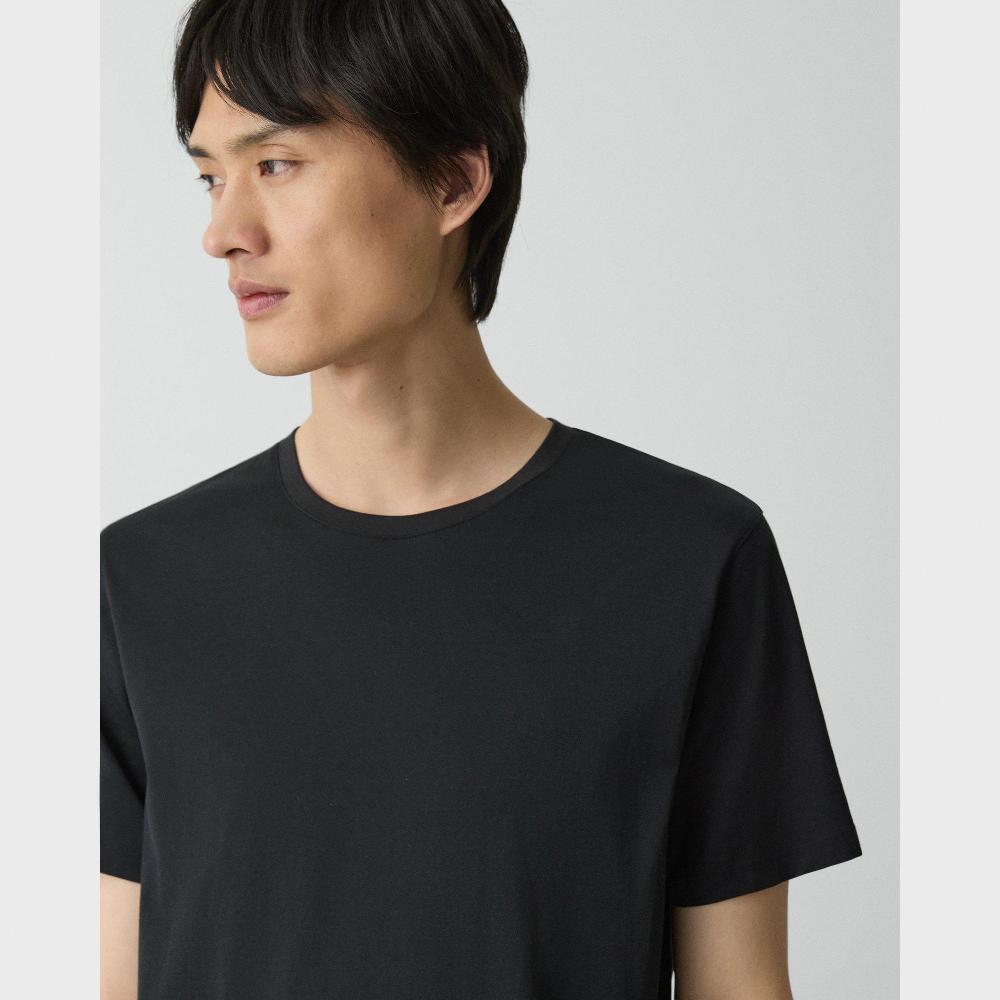 J Brand Precise Tee In Cotton Jersey Black