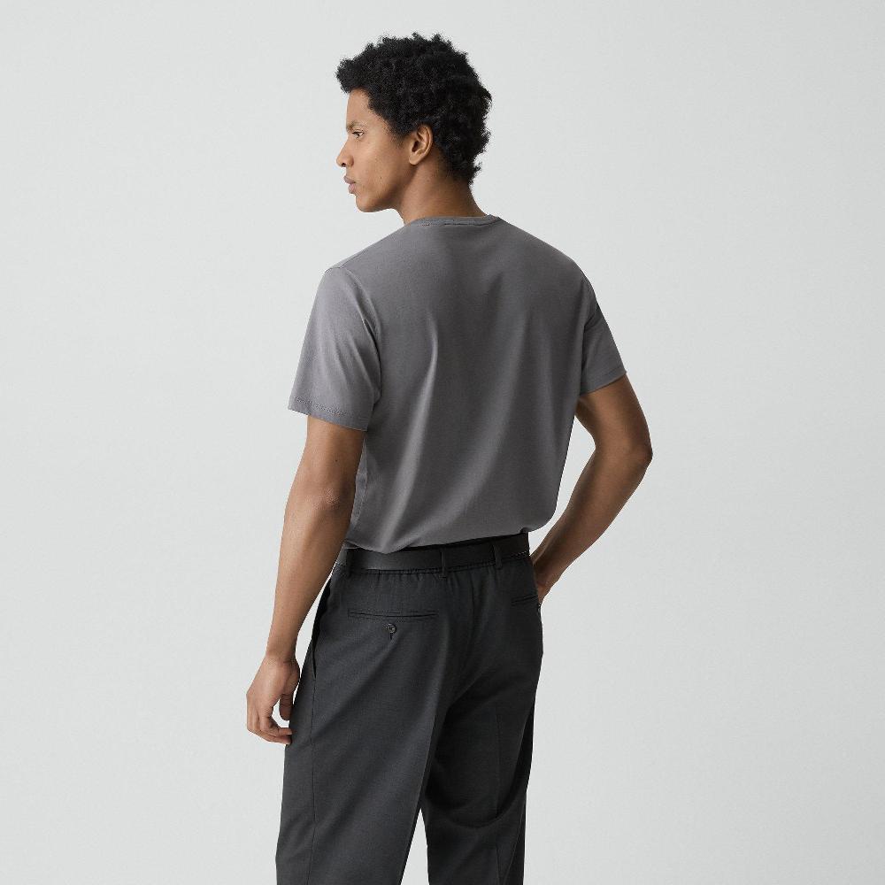 J Brand Precise Tee In Cotton Jersey Carbon
