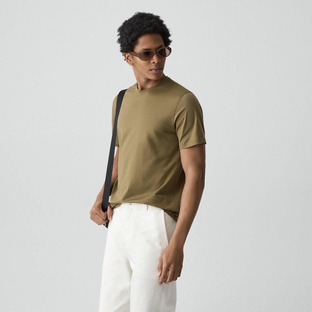 J Brand Precise Tee In Cotton Jersey Duffle