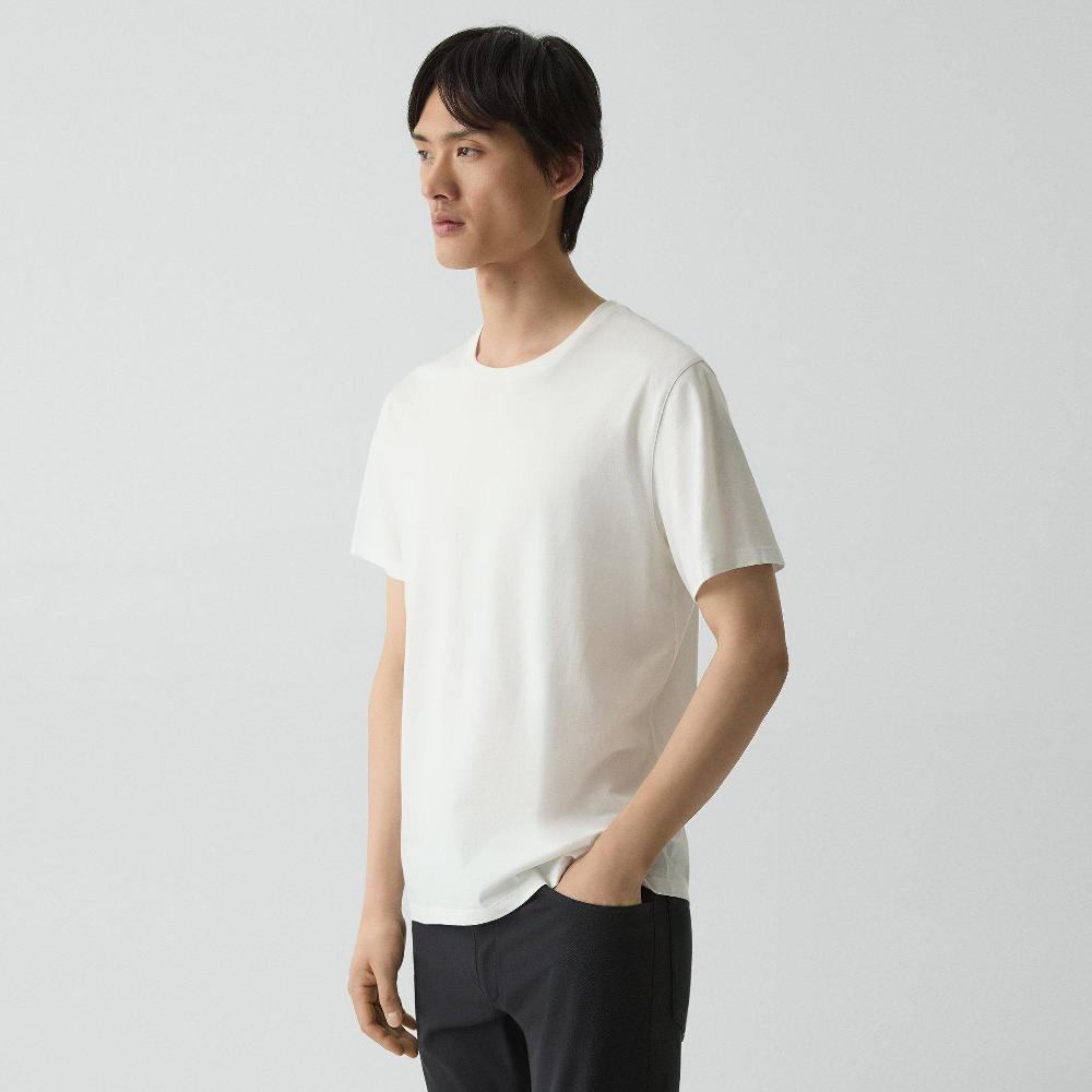 J Brand Precise Tee In Cotton Jersey White
