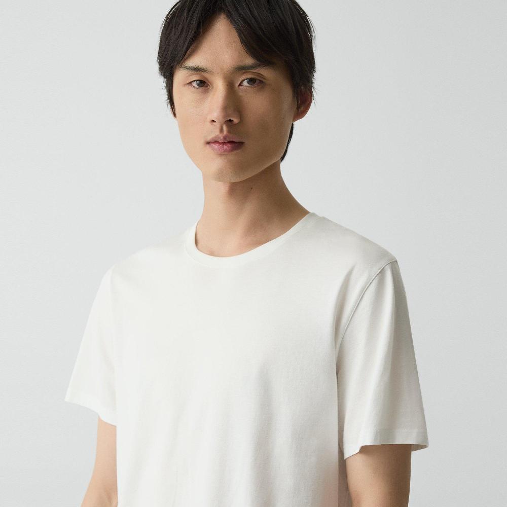 J Brand Precise Tee In Cotton Jersey White
