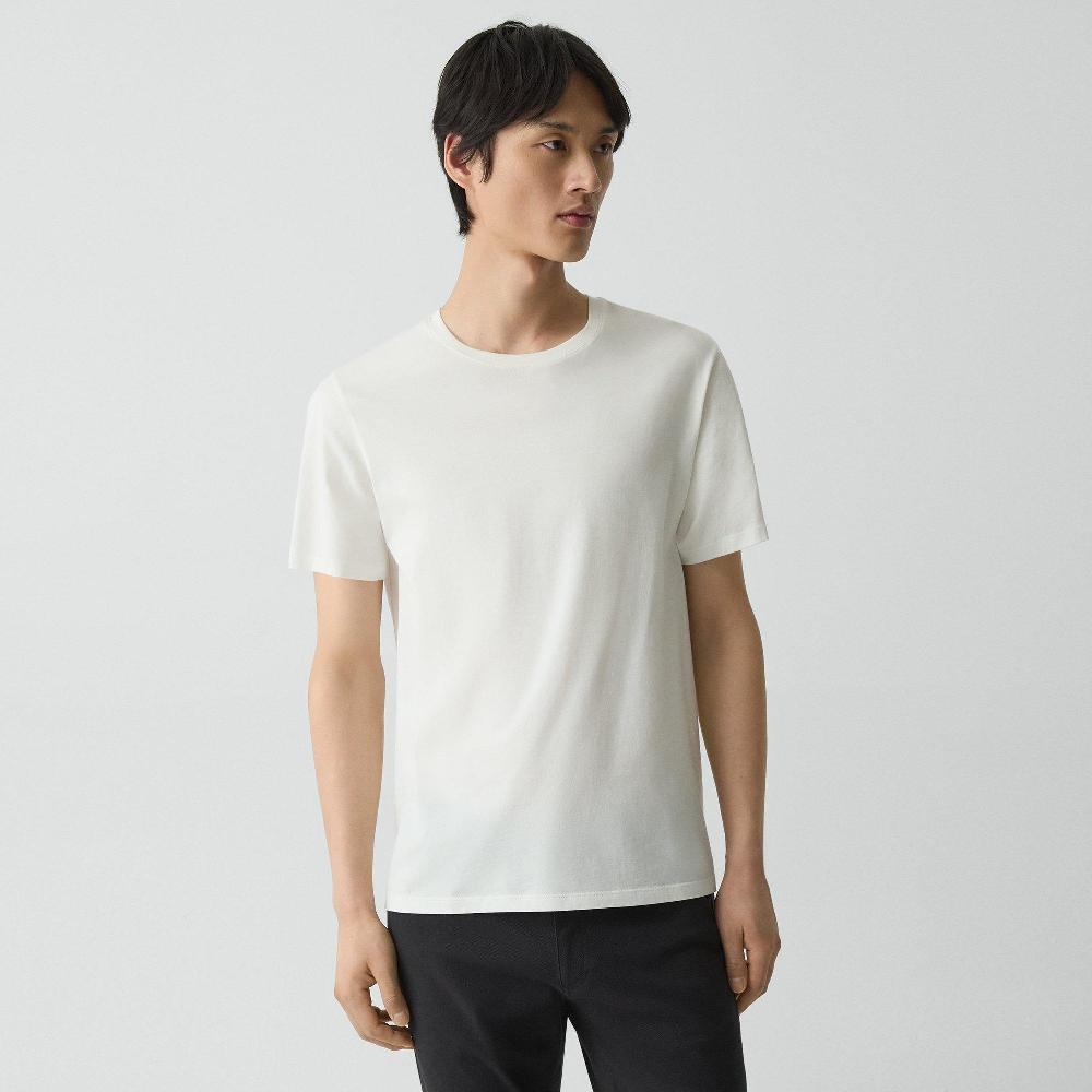 j brand Precise Tee in Cotton Jersey white