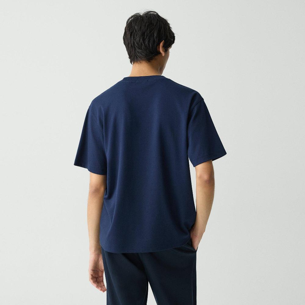 J Brand Relaxed Tee In Cotton Jersey Baltic