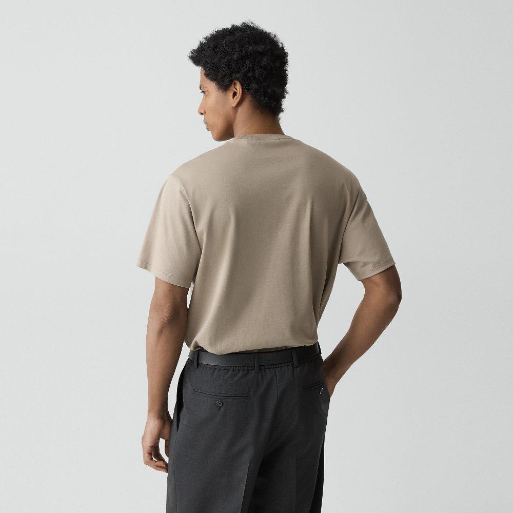 J Brand Relaxed Tee In Cotton Jersey Feather