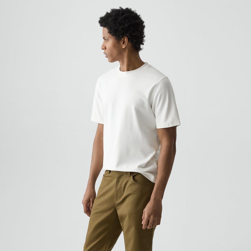 J Brand Relaxed Tee In Cotton Jersey White