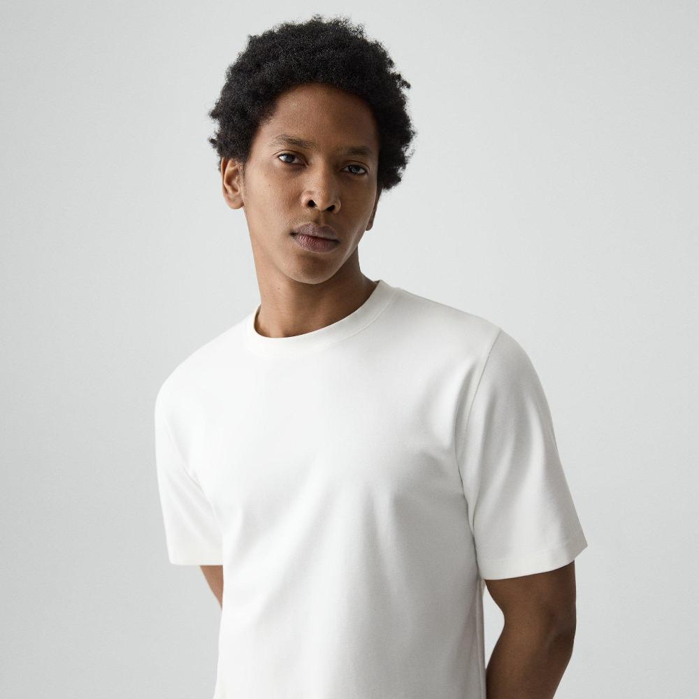 J Brand Relaxed Tee In Cotton Jersey White