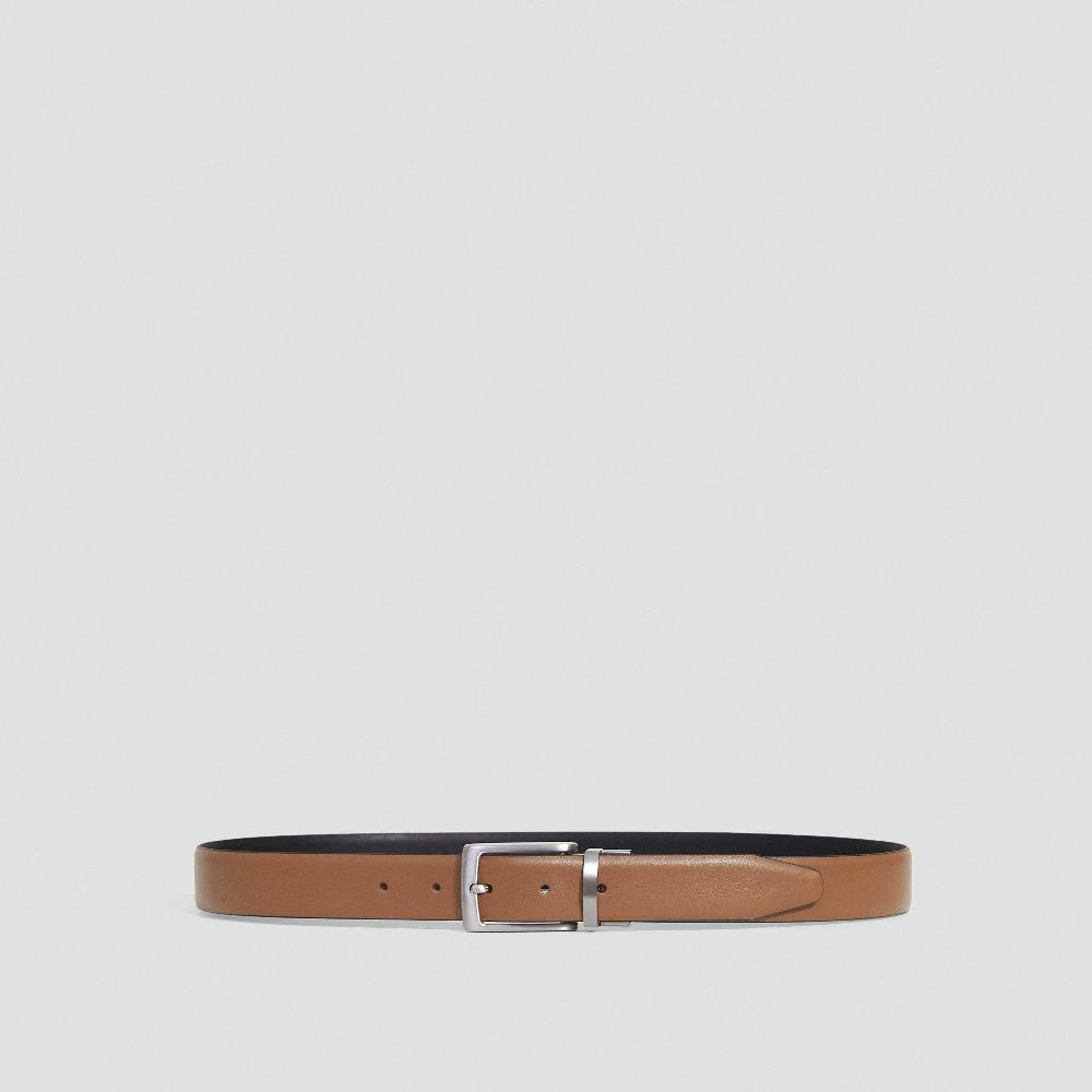 J Brand Reversible Belt In Leather Cognac