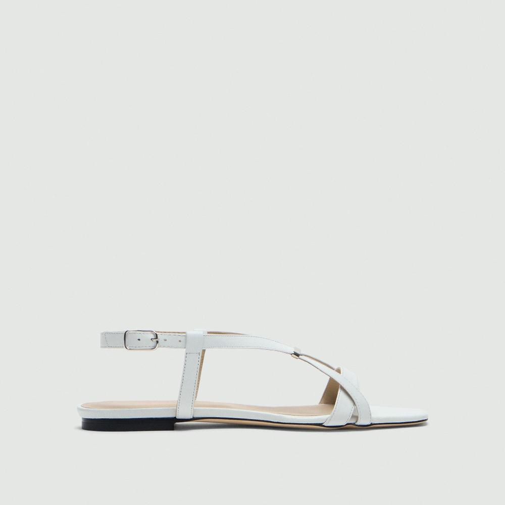 J Brand Ring Sandal In Leather White