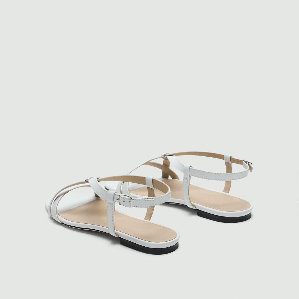 J Brand Ring Sandal In Leather White