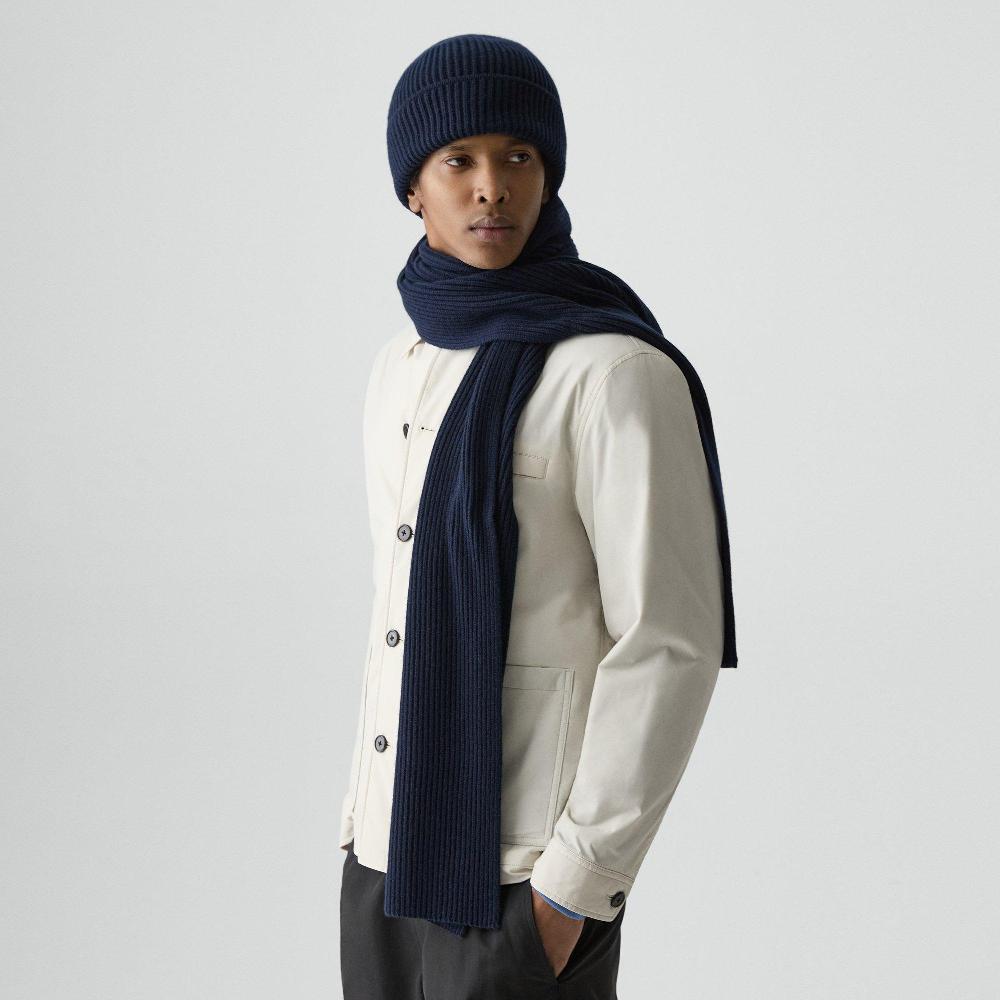 j brand Scarf in Cashmere baltic