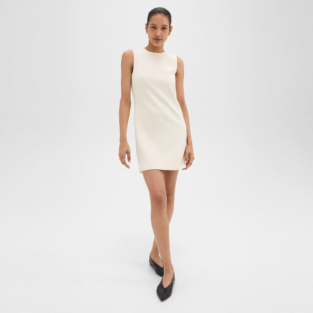 j brand Shift Dress in Admiral Crepe rice