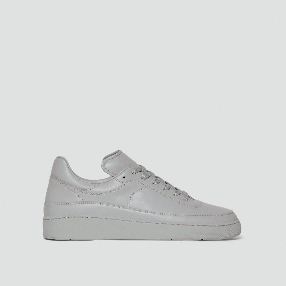 J Brand Sneaker In Leather Grey
