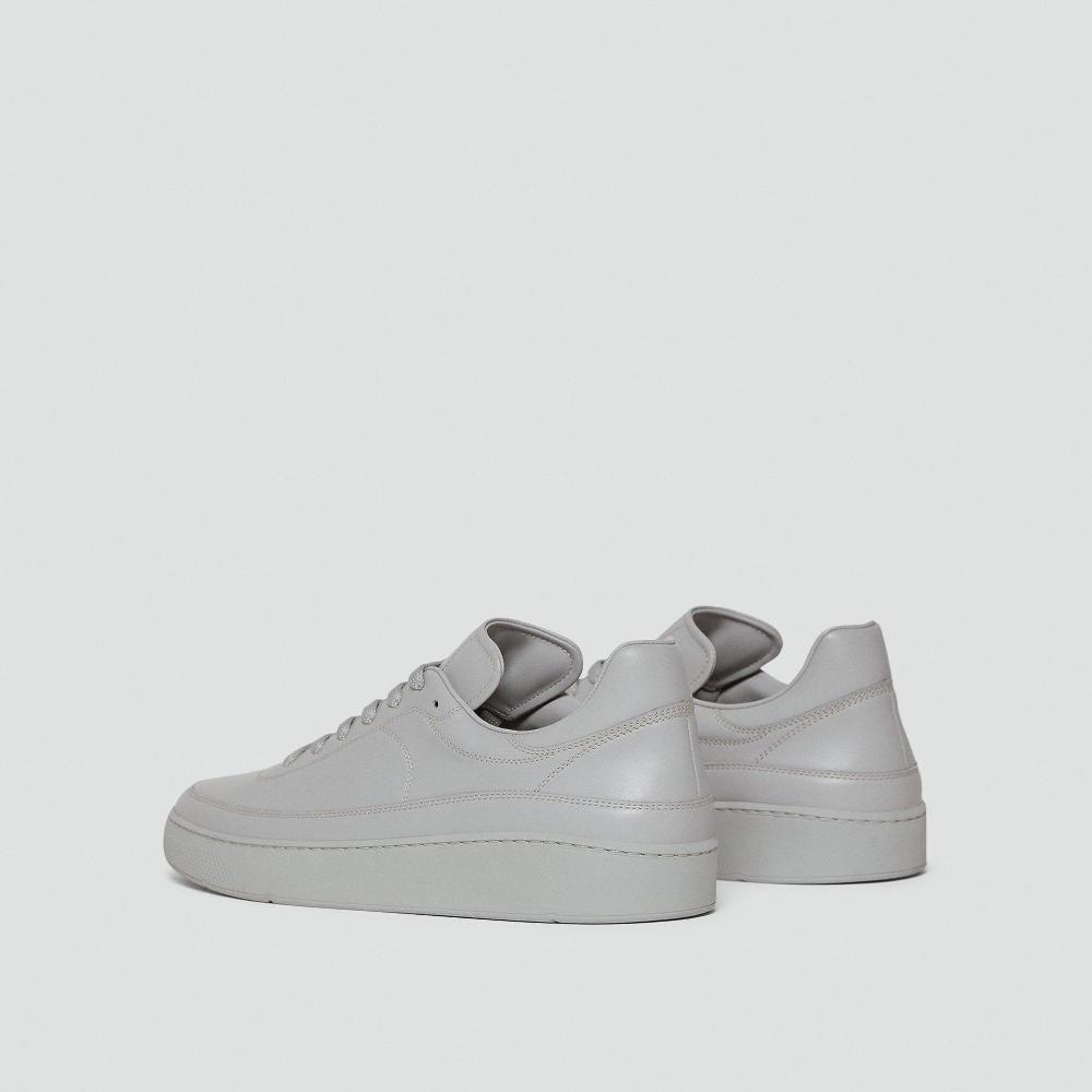 J Brand Sneaker In Leather Grey