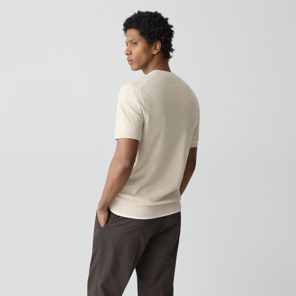 J Brand Soris Tee In Light Bilen Alabaster