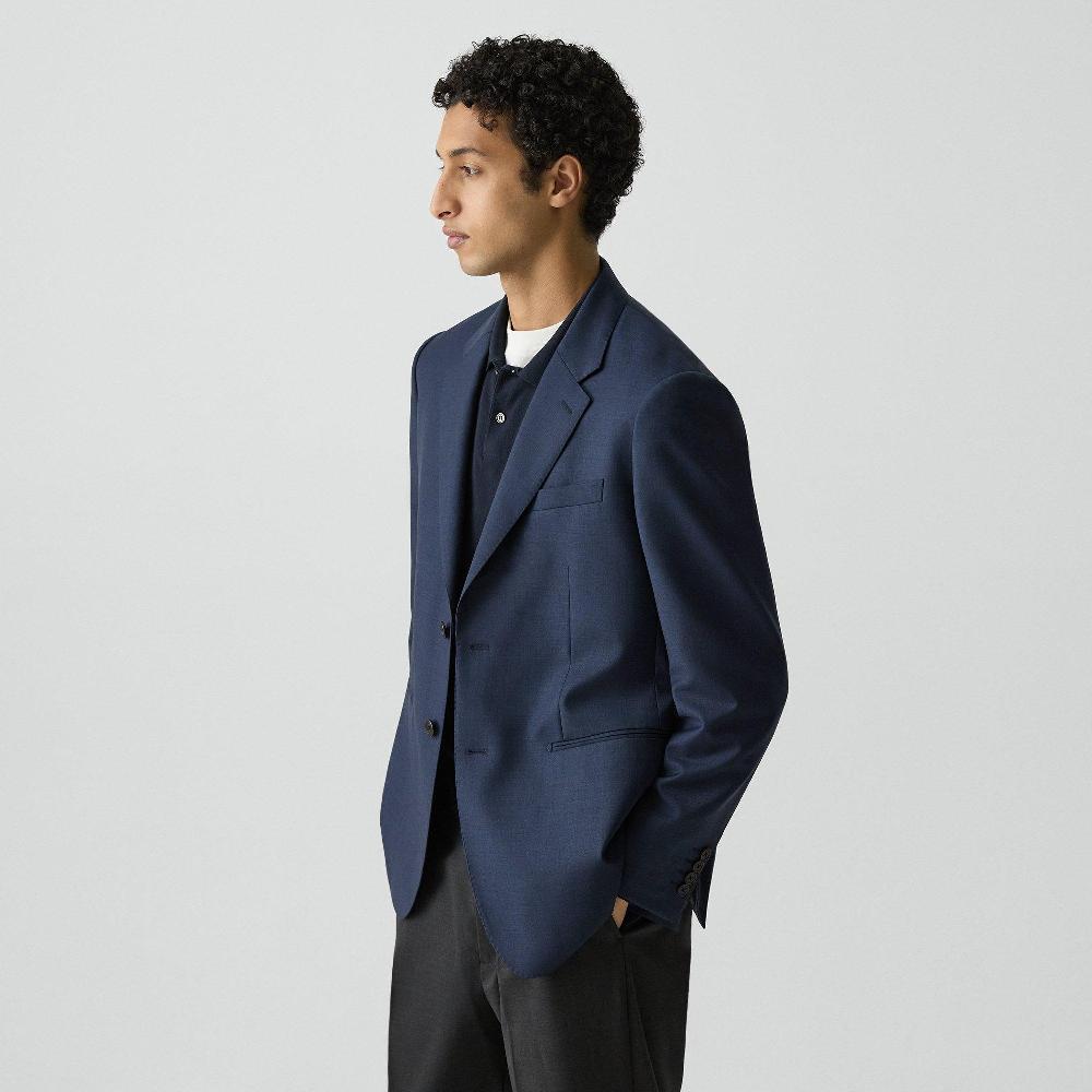J Brand Standard Blazer In Sartorial Wool Navy