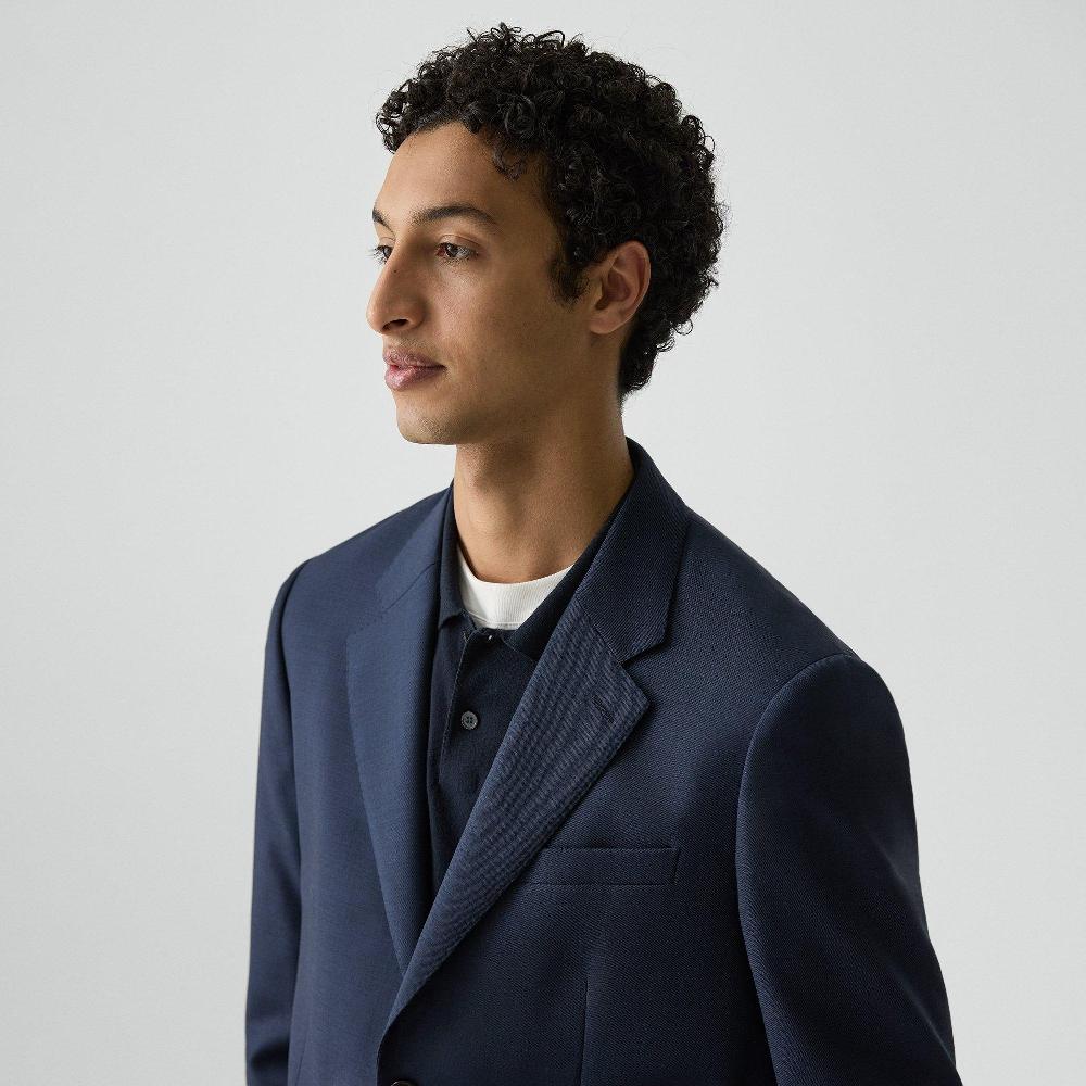 J Brand Standard Blazer In Sartorial Wool Navy