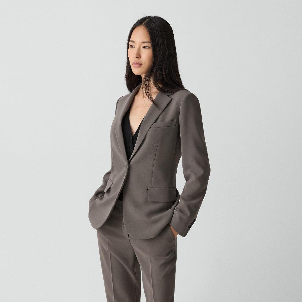J Brand Staple Blazer In Admiral Crepe Slate