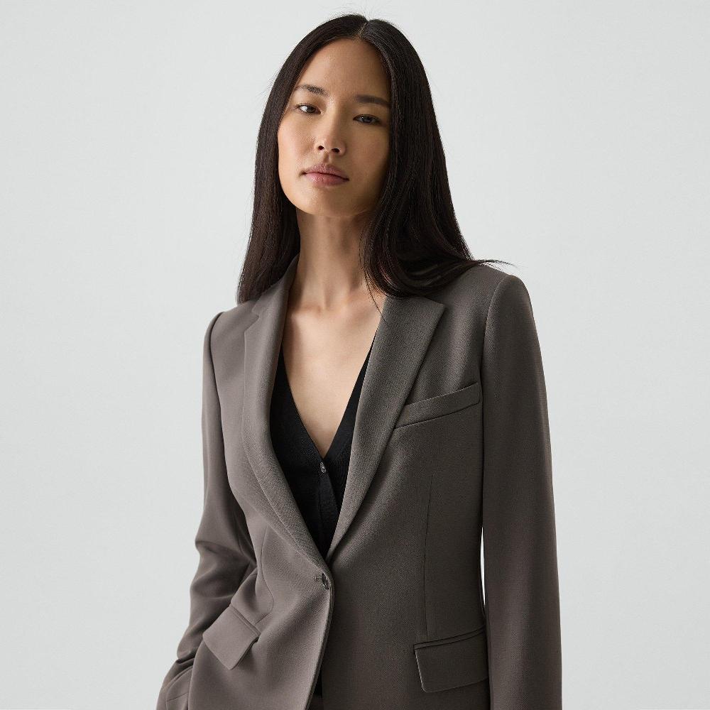 J Brand Staple Blazer In Admiral Crepe Slate