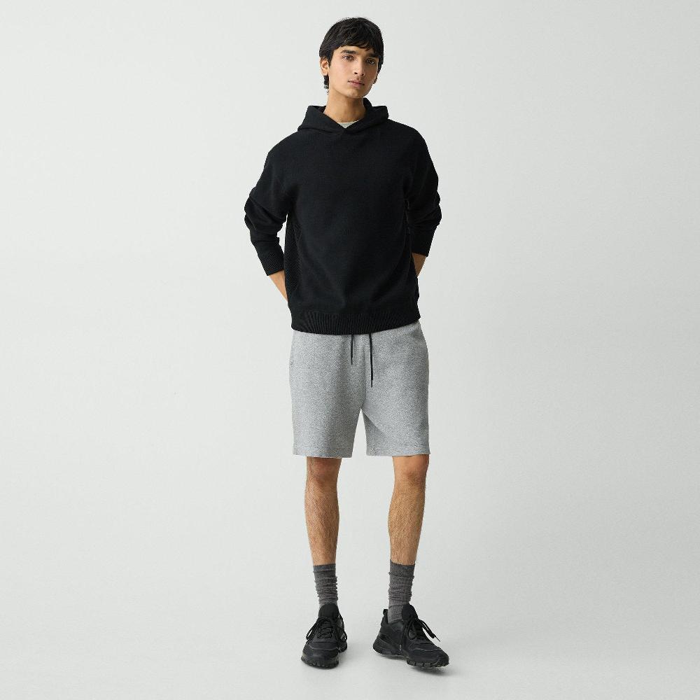 j brand Sweat Short in Light Bilen melange grey