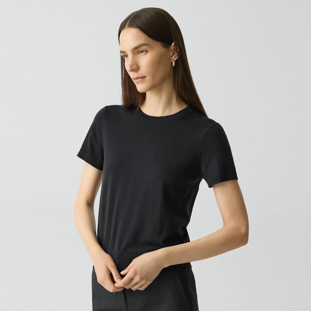 J Brand Sweater Tee In Regal Wool Black