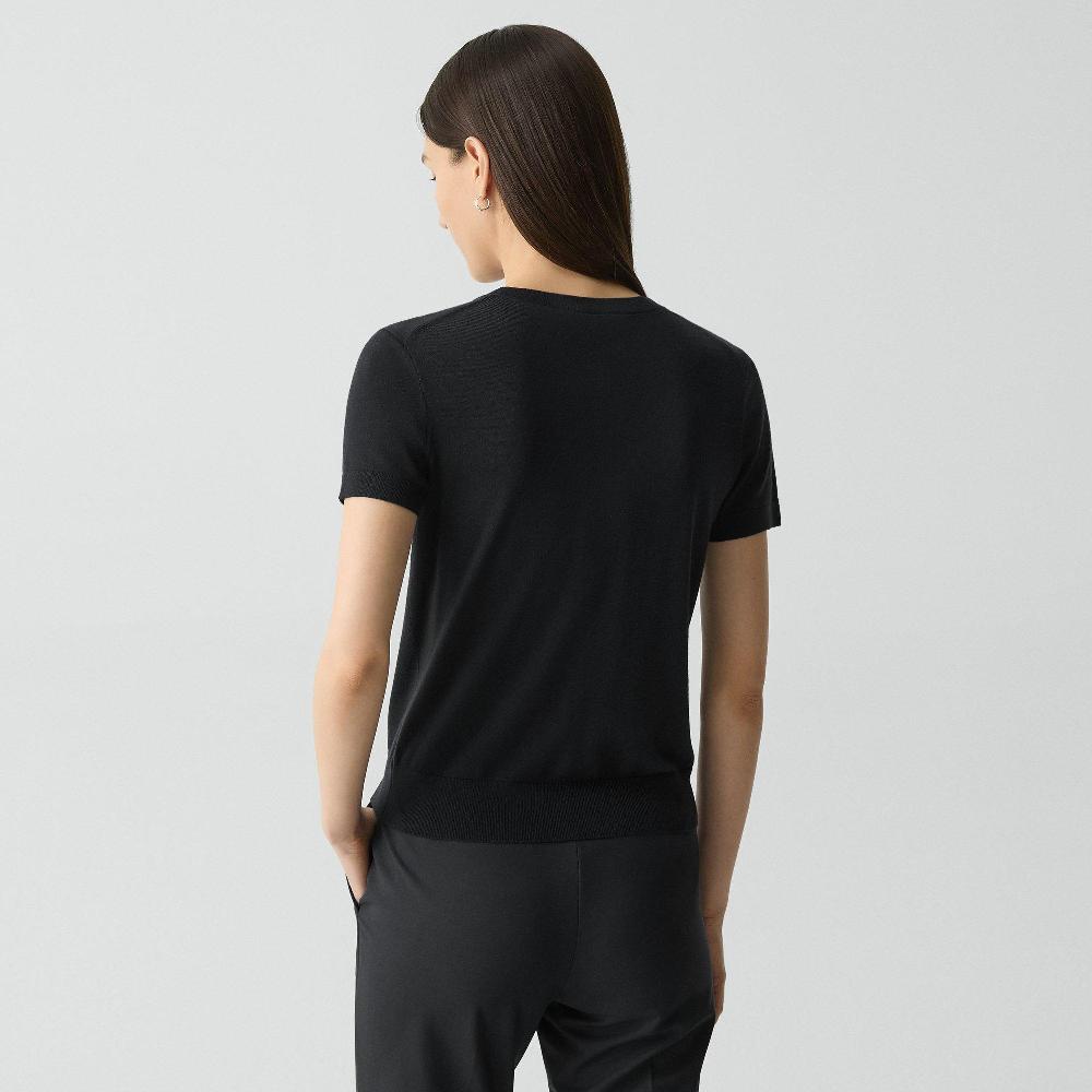 J Brand Sweater Tee In Regal Wool Black