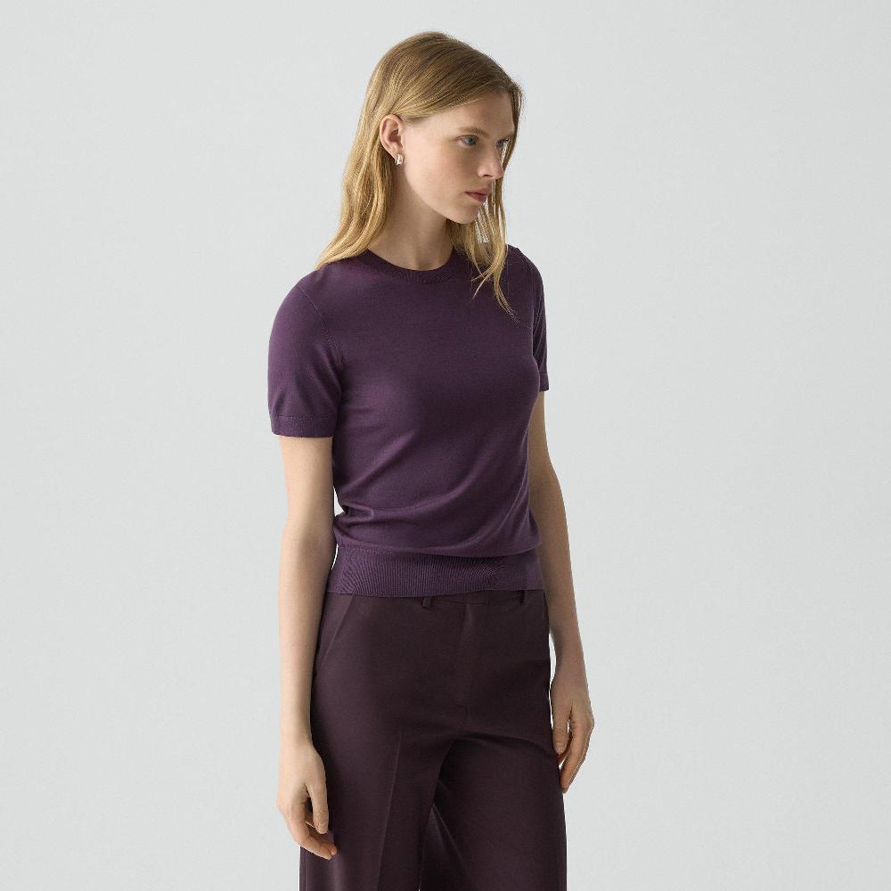 J Brand Sweater Tee In Regal Wool Black Iris