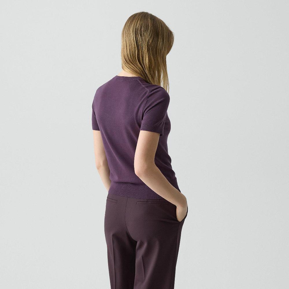 J Brand Sweater Tee In Regal Wool Black Iris