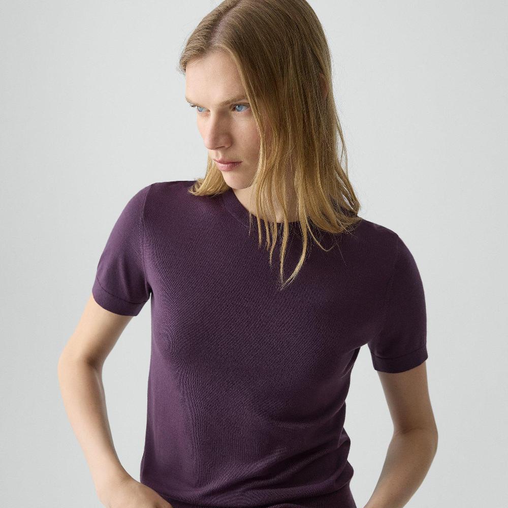 J Brand Sweater Tee In Regal Wool Black Iris