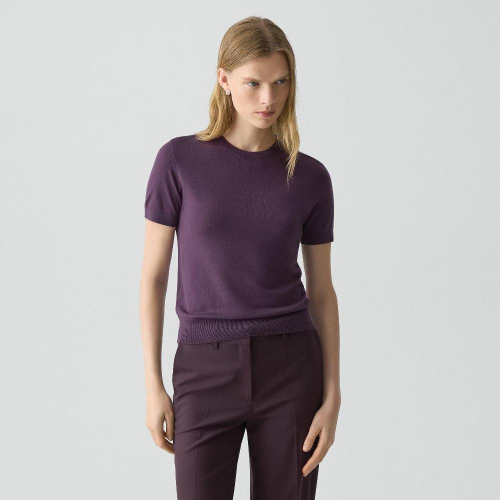 j brand Sweater Tee in Regal Wool black iris