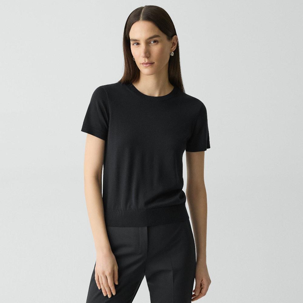 j brand Sweater Tee in Regal Wool black