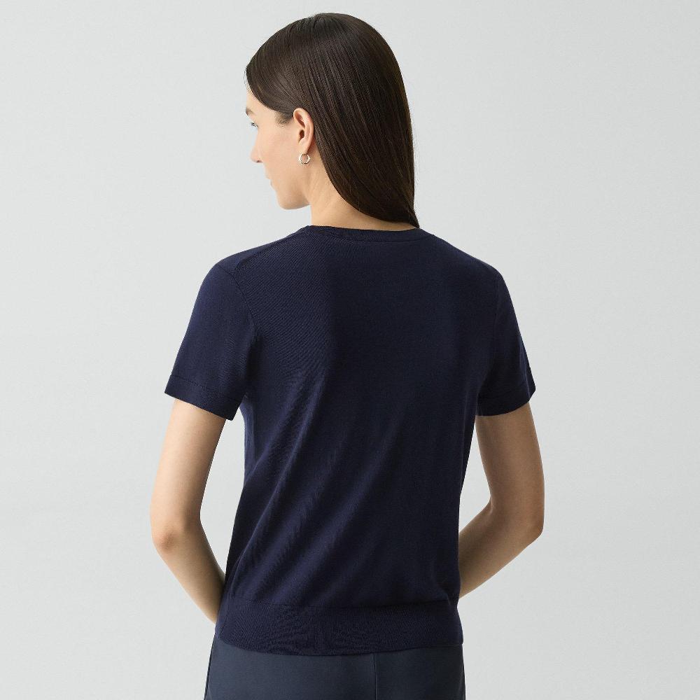 J Brand Sweater Tee In Regal Wool Deep Navy