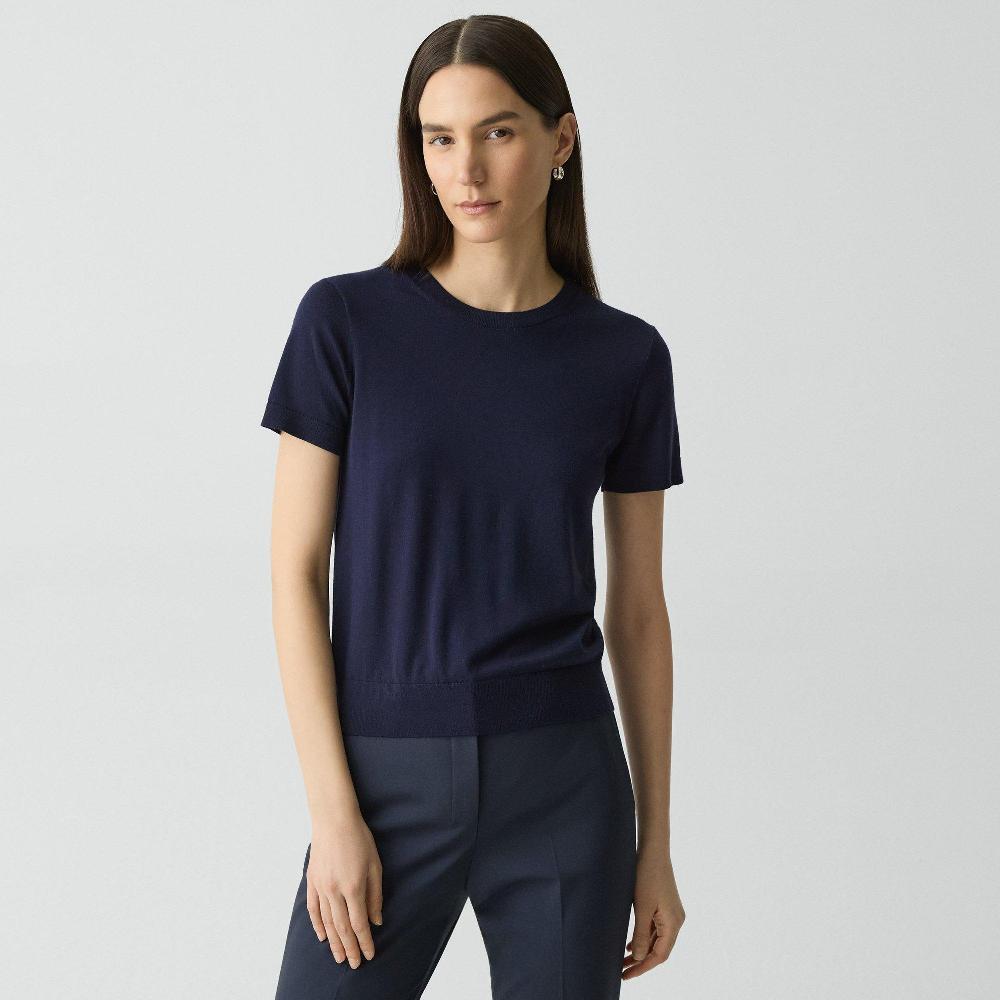 j brand Sweater Tee in Regal Wool deep navy