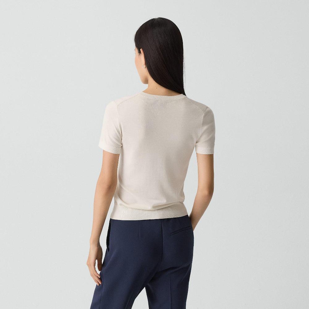 J Brand Sweater Tee In Regal Wool New Ivory