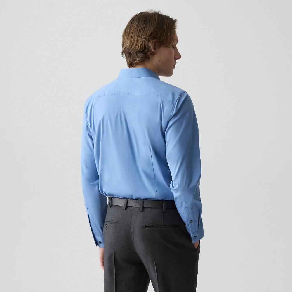 J Brand Sylvain Shirt In Good Cotton Blue Lake