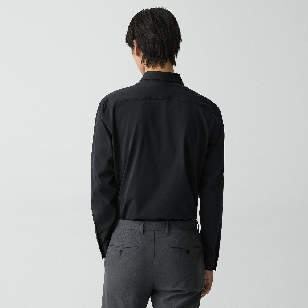 J Brand Sylvain Shirt In Structure Knit Black