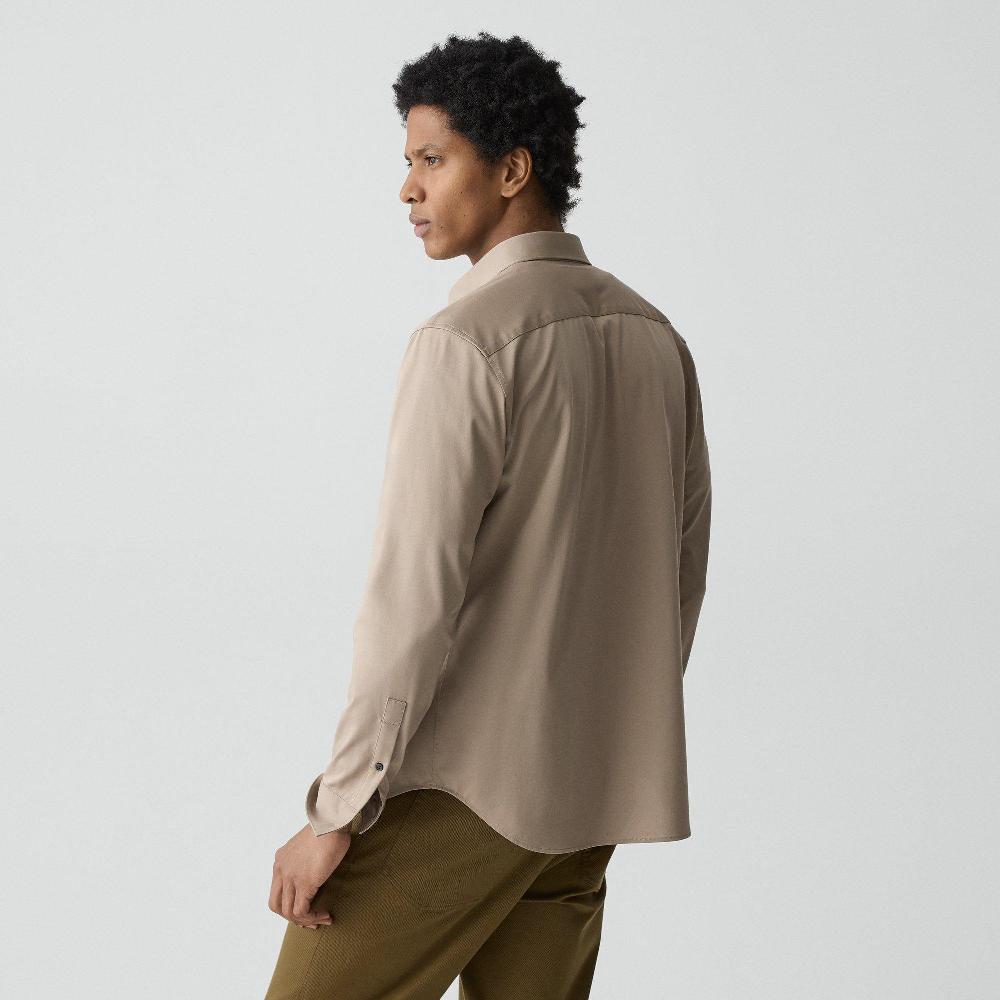 J Brand Sylvain Shirt In Structure Knit Feather