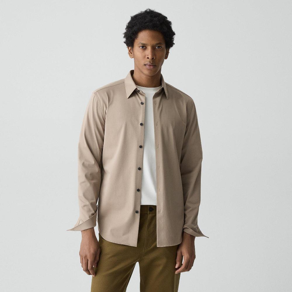 j brand Sylvain Shirt in Structure Knit feather