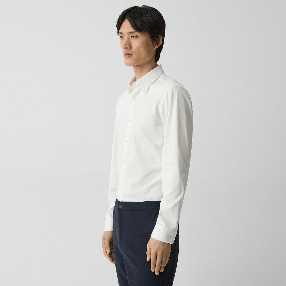J Brand Sylvain Shirt In Structure Knit White