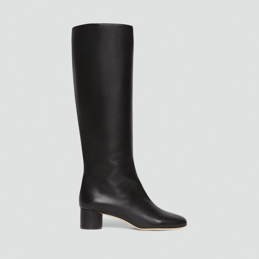 J Brand Tall Boot In Smooth Leather Black