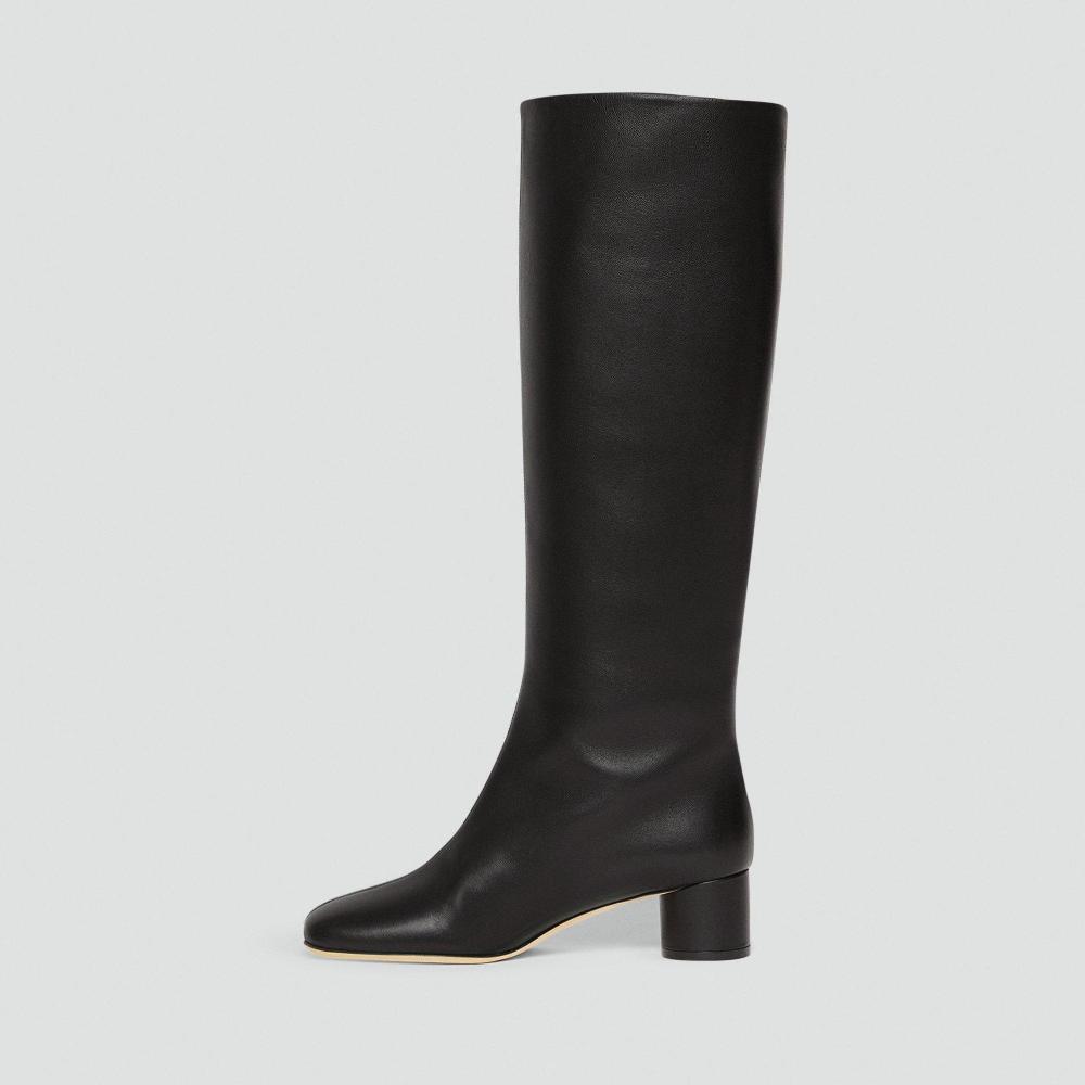 J Brand Tall Boot In Smooth Leather Black
