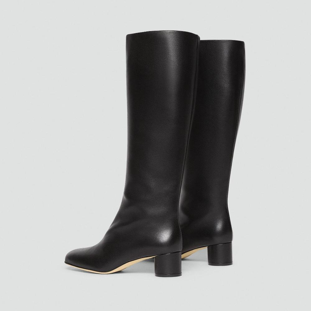 J Brand Tall Boot In Smooth Leather Black
